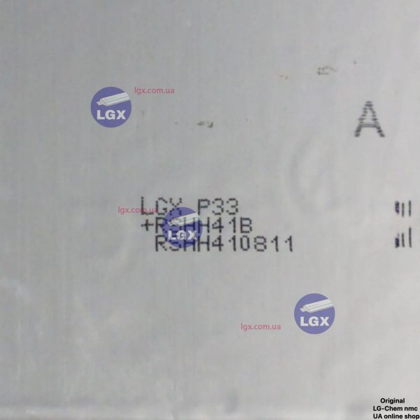 Аккумуляторный елемент LGX-P33 химия NMC 3.6v (пакет) емкость 33А/Ч разряд 2-3c 2000 циклов 550грам
