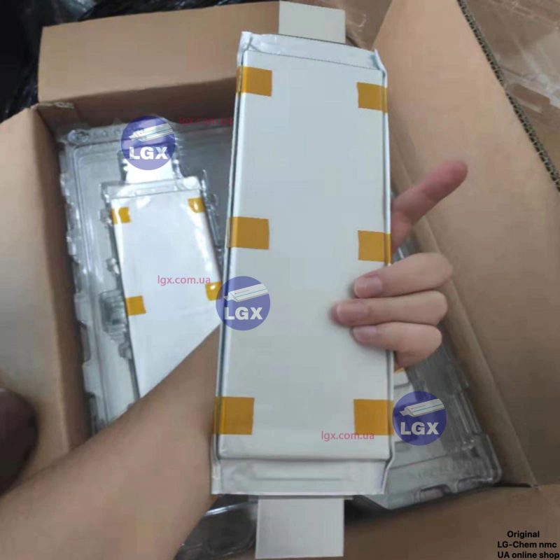 akkumulyatornyj-element-lg-chem-lgx-e60-himiya-nmc-36v-paket-emkost-60a-ch-razryad-3-5c-2000-cziklov-860gram Аккумуляторный елемент LGX-e60 химия NMC 3.6v (пакет) емкость 60А/Ч разряд 3-5c 2000 циклов 860грам