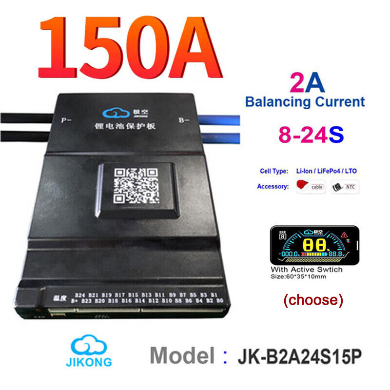 Jikong 8-24s 150-300A Bal 2000mAh JK-B2A24S15P