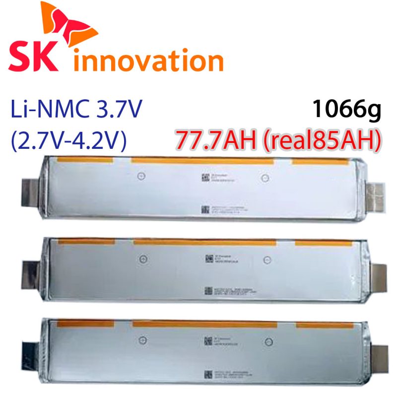 Аккумуляторный елемент SK-Innovation e777 химия NMC 3.6v (пакет) емкость 77.7А/Ч(85AH) разряд 3-5c 2000 циклов 1180грам